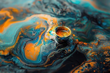 The Art of Coffee, Coffee Cup Art Painting, Coffee Concept Design