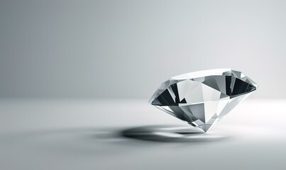 Diamond with all the shapes in a simple layout, modern and clean, Copy space for text