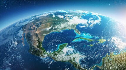 Satellite View of the Oceania Region - 3D Earth Model