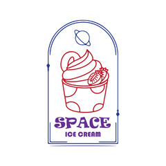 ice cream logo design vector for graphic designer or shop 