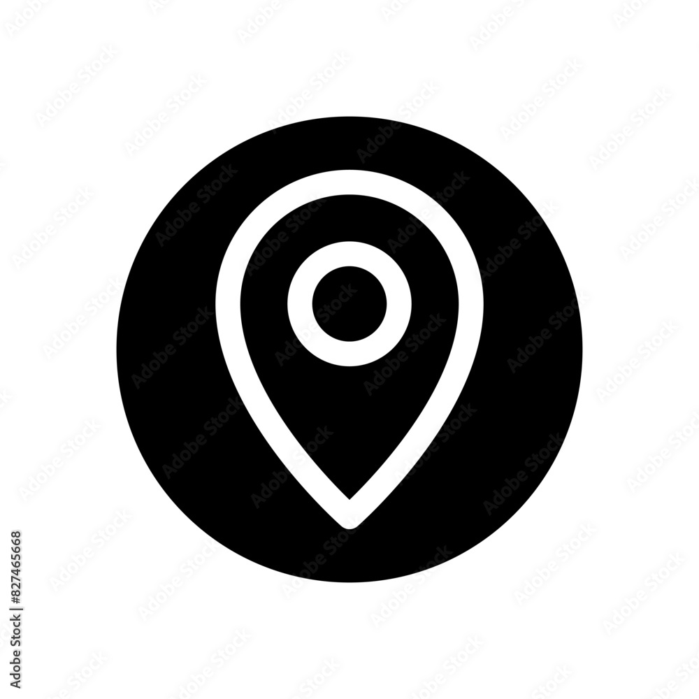 Wall mural location vector icon. pin icon. map pin illustration sign. point symbol. position log