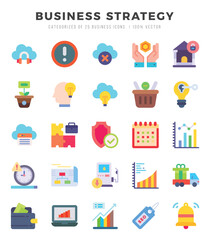 Business Strategy icon pack for your website. mobile. presentation. and logo design.