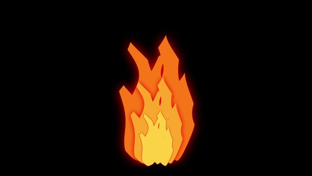 fire animation flame burning glowing