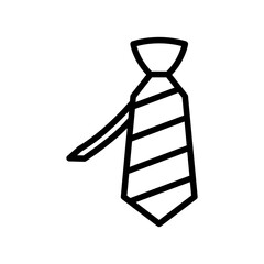 Tie line icon. Tie icon. Tie icon isolated on white background. Transparent background, minimalist symbol. Vector images