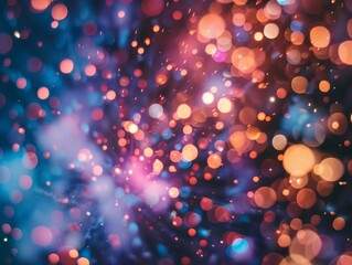 Naklejka premium Spectacular fireworks as they explode in the night sky