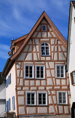 Fachwerkhaus in der Altstadt  von Bad Wimpfen im Kraichgau, Landkreis Heilbronn, Baden-Württemberg, Süddeutschland, Deutschland, Europa.