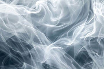 Obraz premium Abstract background featuring swirling smoke patterns in shades of gray, creating a mystical and dynamic texture suitable for various design projects that require a sense of motion or elegance