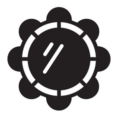 tambourine glyph icon