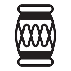 drum glyph icon