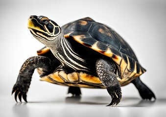 Turtle against a white background.