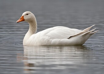 Fototapeta premium White goose isolated.