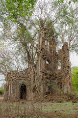 Ruins of the old Church. Abandoned  Church. Dapoli, Maharashtra, India, Asia.