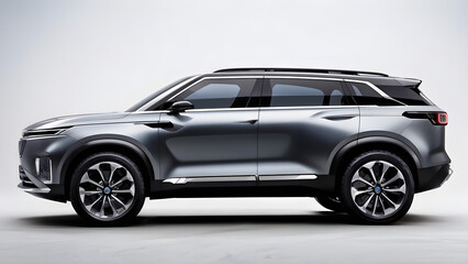 3d rendering future electric vehicle concept car