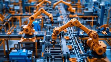 Advanced Manufacturing Plant: Advanced Manufacturing Plant: Emphasize innovation and productivity in modern manufacturing.