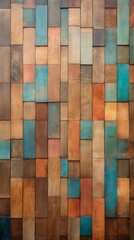 Colorful Decorative Wooden Blocks Background