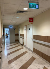 Corridor of the hospital building