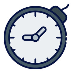 Deadline filled line icon