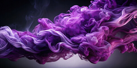 abstract background purple smoke on black.