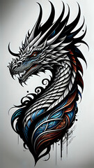 Naklejka premium dragon design
