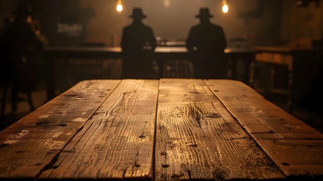 Rustic Saloon Ambiance, Vintage Western Interior