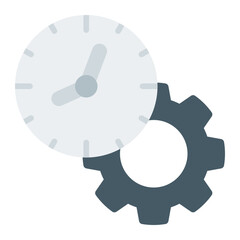 Time Management flat icon