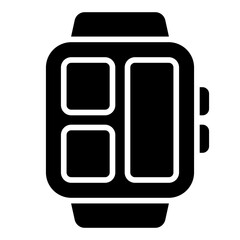 Smartwatch glyph icon