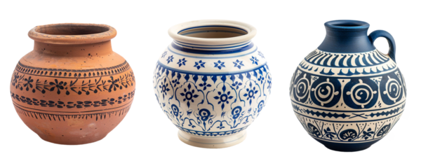 Traditional clay pottery