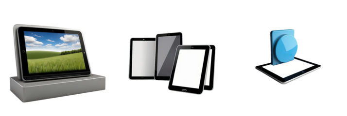 tablet isolated on transparent background