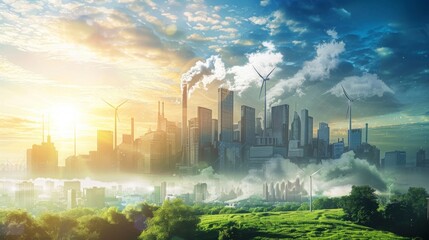 A city of the future powered by nuclear energy, with advanced architecture and clean energy systems, in a bright, optimistic scene. --ar 16:9 --style raw Job ID: b98f5cb3-7def-493b-bb70-c51057f5474e