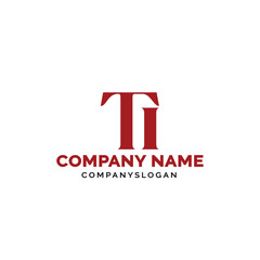 Letter TI logo design, vector logo design, illustration 