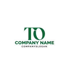 Letter TO logo design, vector logo design, illustration 