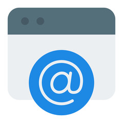 Web Mail flat icon