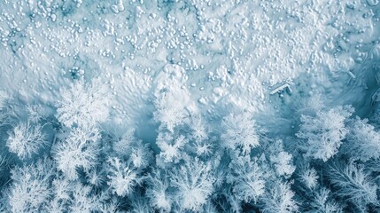 Winter snow seen from above providing a textured backdrop for design purposes