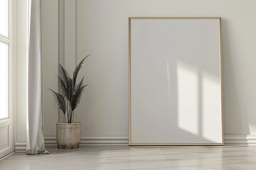 Fototapeta premium frame mockup on wall, poster mockup, frames