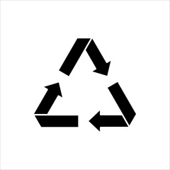 Recycle icon. Recycle vector illustration for web design. isolated on white background