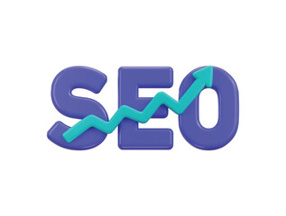 Search engine optimization icon 3d render concept of seo service icon vector illustration