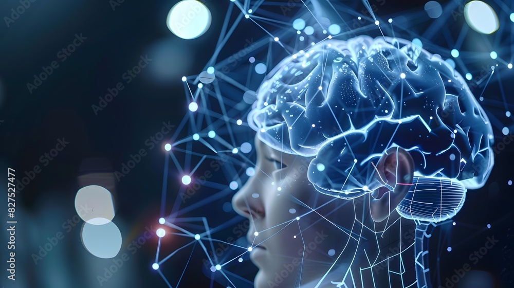 Poster a brain augmentation procedure enhancing cognitive abilities, generative ai