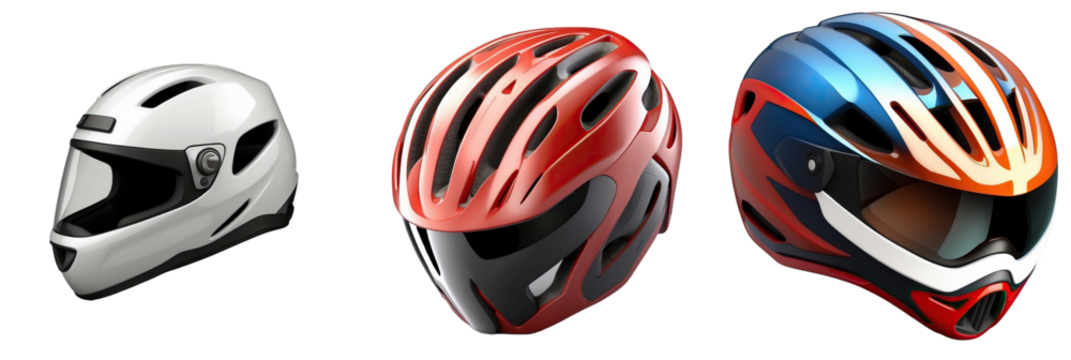 bycicle helmet isolated on transparent background
