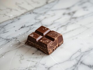 chocolate bar on a marble background