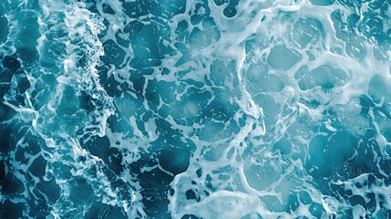 Texture background of blue ocean water surface