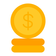 Coin flat icon