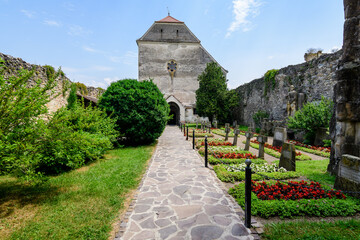 The ruins of the Carta Cistercian (Benedictine) monastery (Manastirea cisterciana Carta) in Sibiu...