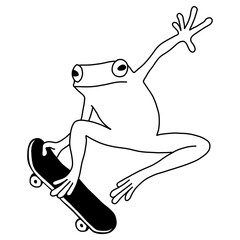frog skateboard © Piyamat