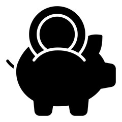 Piggy Bank glyph icon