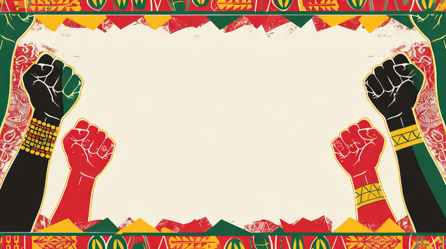 Juneteenth holiday background graphics template