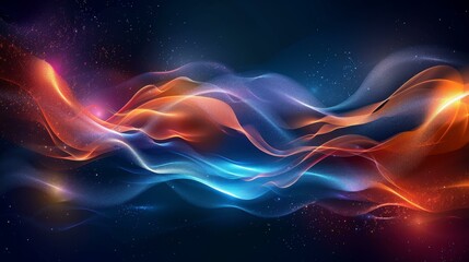 Fototapeta premium 4K Sci-fi Nebula Curved Halo Sci-fi Wallpaper