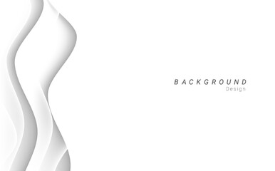 abstract white wavy background design