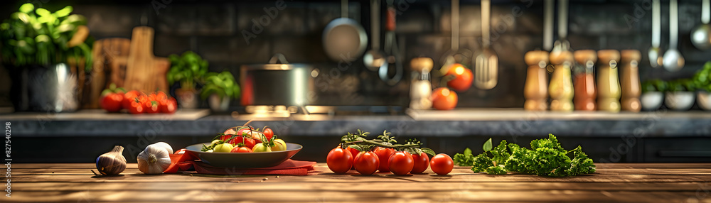 Poster interactive cooking class demonstration with glossy backdrop high resolution image illustrating live