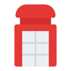 Phone Booth flat icon