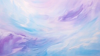 Obraz premium 水色と紫の油絵背景_5
